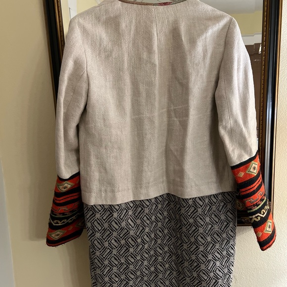 ZARA basic mix pattern jacket blazer - Picture 3 of 3